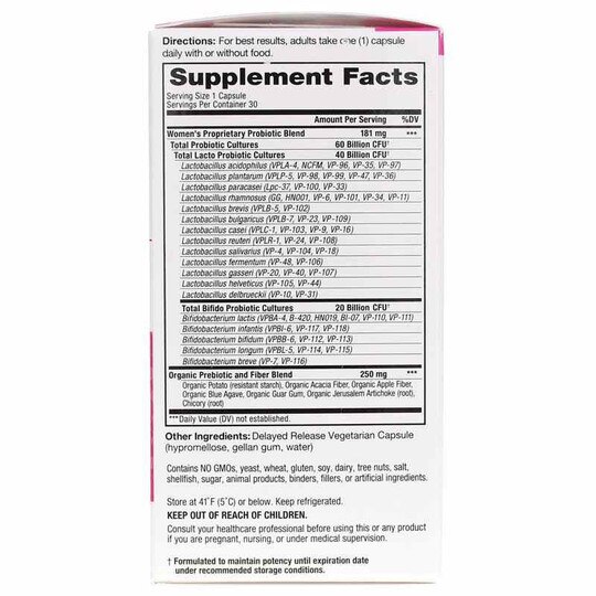 Vital Flora Women's Daily Probiotic + Prebiotics, VTP